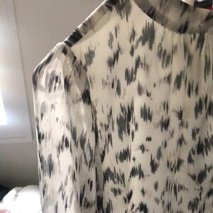 Vince Camuto Blouse with Metallic Threads